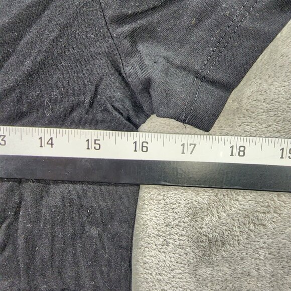 Womens Mighty Fine Black Leopard Print Pumpkin T Shirt Short Sleeve Halloween M - Picture 6 of 7